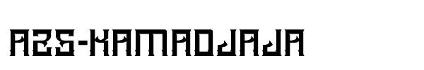 A25-Kamadjaja font preview