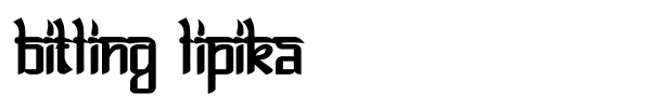 Bitling Lipika font preview