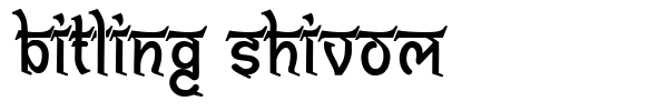 Fonte Bitling Shivom