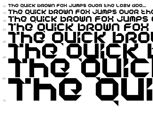 Affection LDR font waterfall
