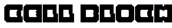 Cell Bloch font preview