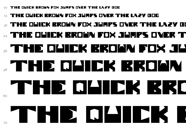 Enormous font waterfall