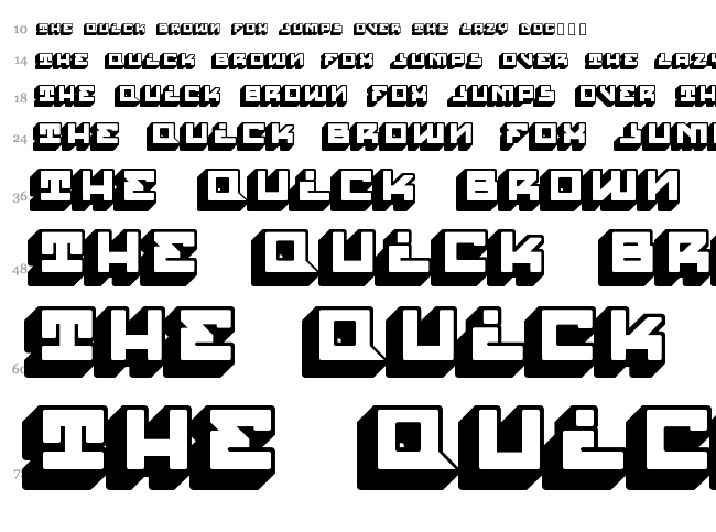 House Paint Slab font waterfall