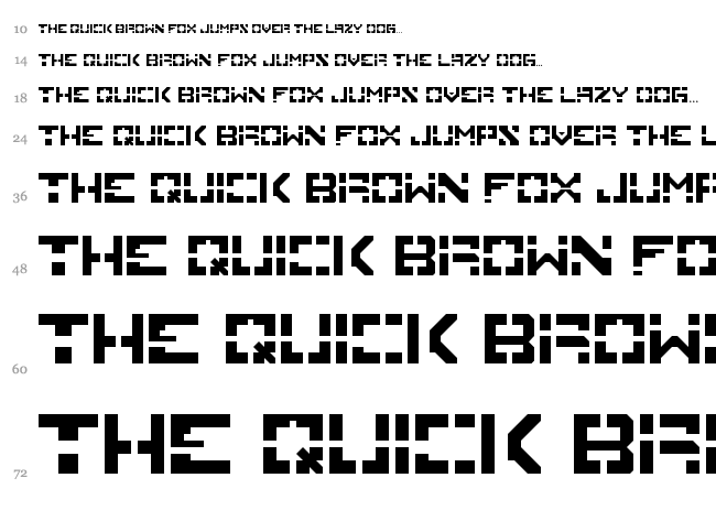 Inversion font waterfall