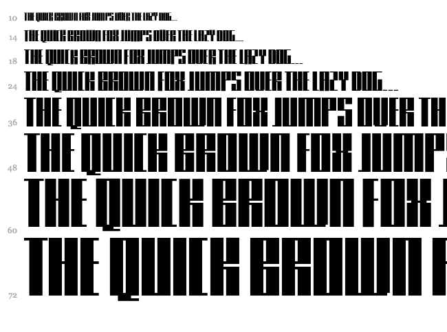 Knifer font waterfall