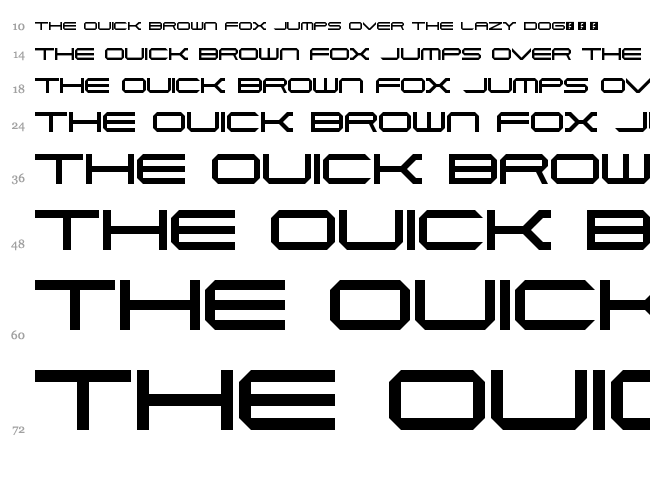 Piranha font waterfall