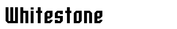 Whitestone font preview