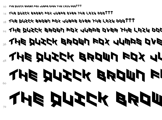 Yay Usa font waterfall