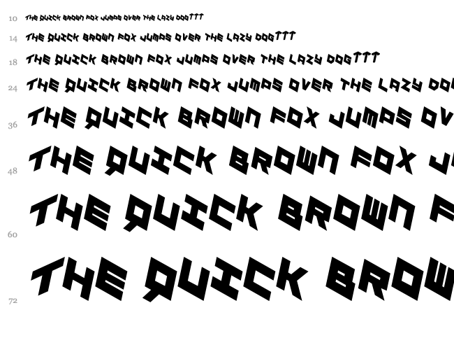 Yay Usa font waterfall