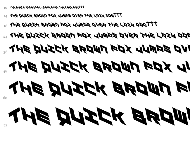 Yay Usa font waterfall