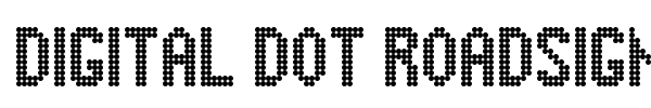 Fonte Digital Dot Roadsign