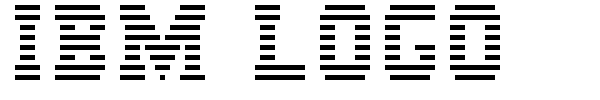 IBM Logo font preview