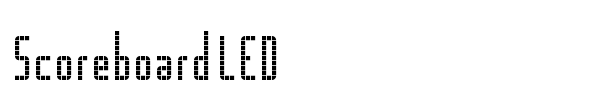 Fonte Scoreboard LED