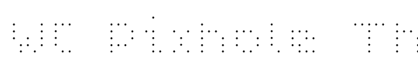 WC Pixhole Thin Bta font preview