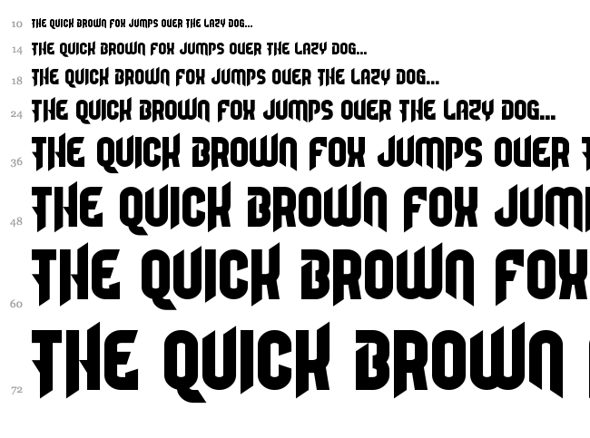 Camaraderie font waterfall