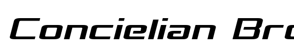 Concielian Break font preview