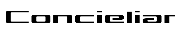 Concielian Break font preview