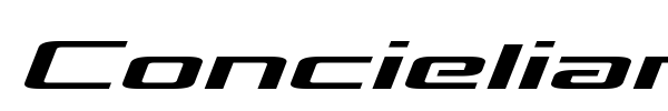 Concielian Break font preview