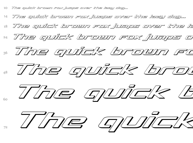 Concielian Break font waterfall