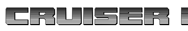 Cruiser Fortress font preview