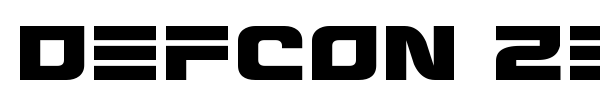 Defcon Zero font preview