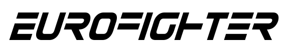 Eurofighter font preview
