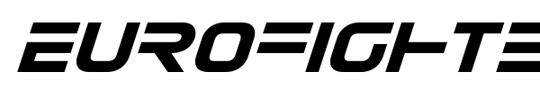 Eurofighter font preview