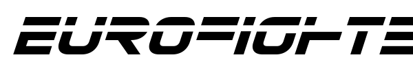 Eurofighter font preview