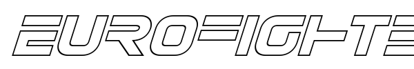 Eurofighter font preview