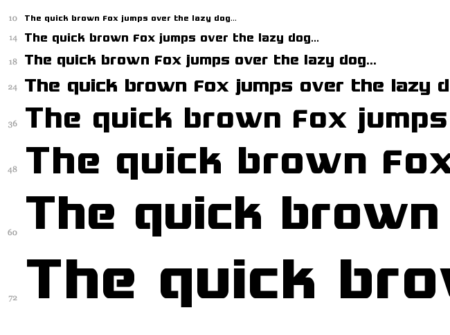 Grand National font waterfall