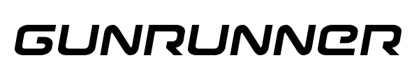 Gunrunner font preview