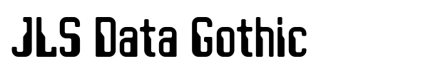 JLS Data Gothic font preview