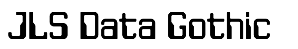 JLS Data Gothic font preview