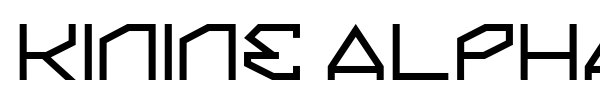 Fonte Kinine Alpha