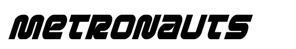 Metronauts font preview