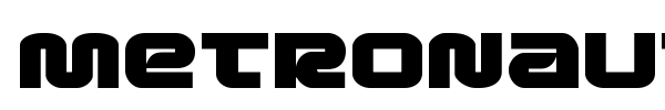 Metronauts font preview