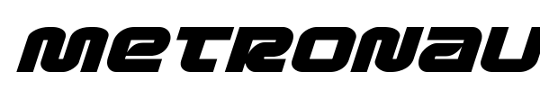Metronauts font preview