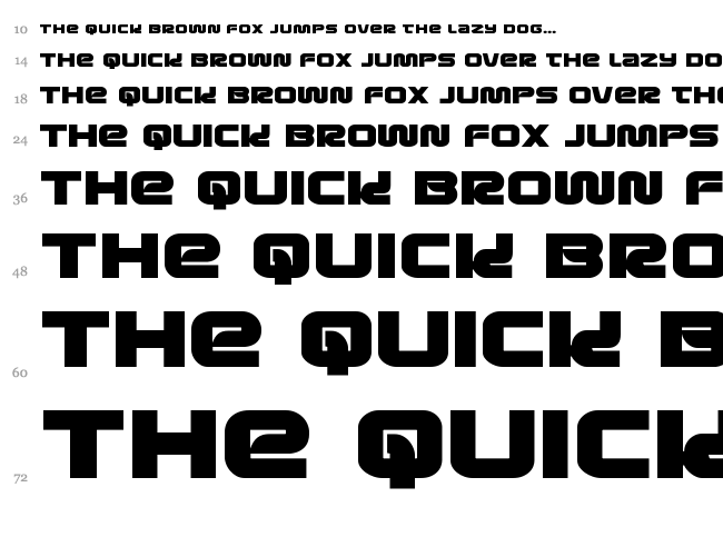 Metronauts font waterfall