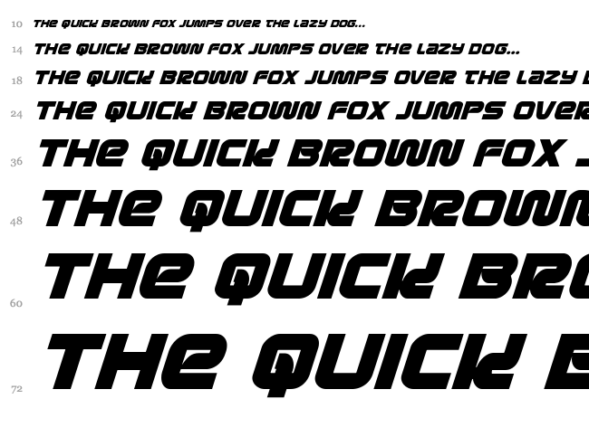 Metronauts font waterfall