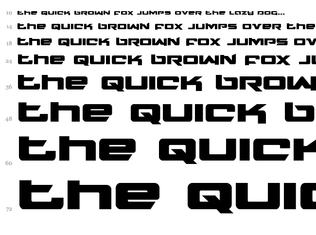 Northstar font waterfall