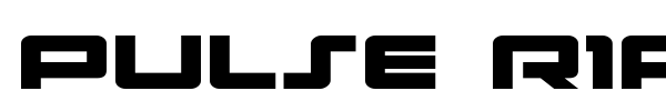 Pulse Rifle font preview