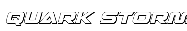 Quark Storm font preview