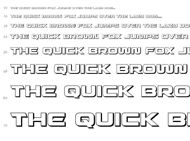 Quark Storm font waterfall