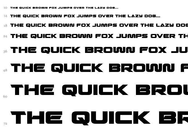 Quark Storm font waterfall