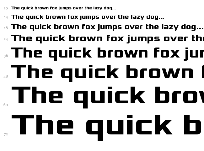 Xolonium font waterfall