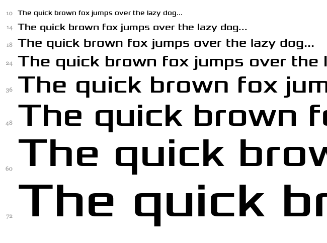 Xolonium font waterfall