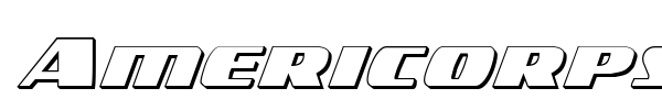 Americorps font preview