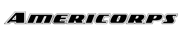 Americorps font preview
