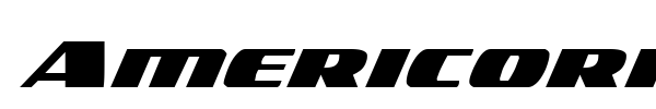 Americorps font preview
