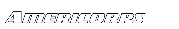 Americorps font preview